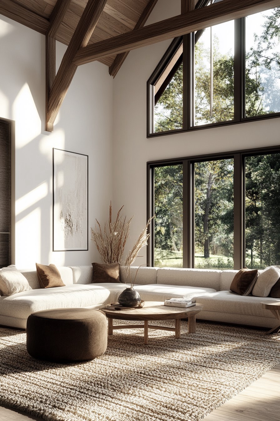 Exposed Wood Beam Elegance