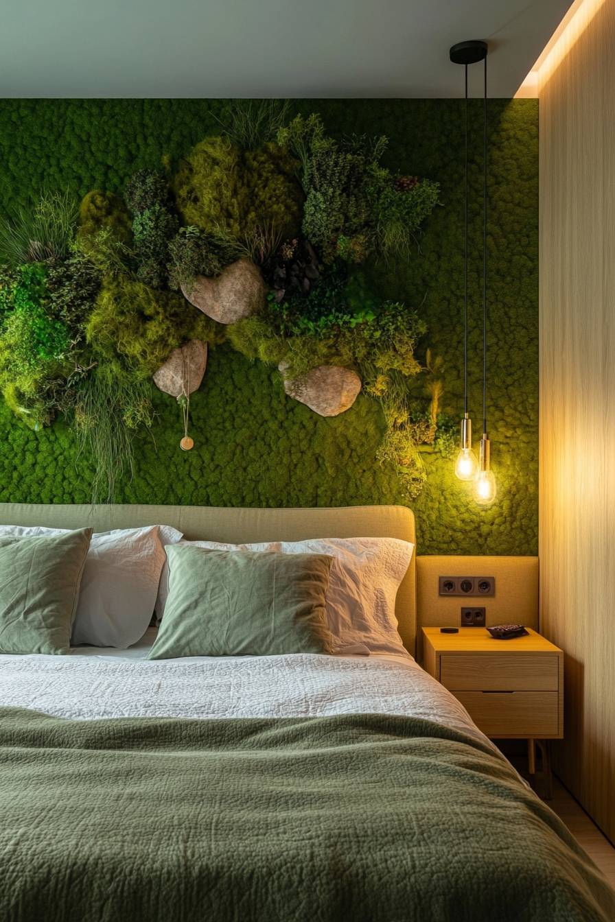 Moss Green Accent Wall