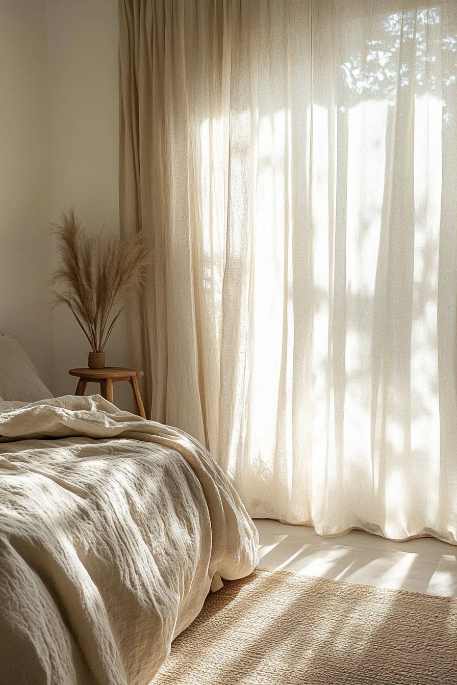 Linen Curtains and Morning Light