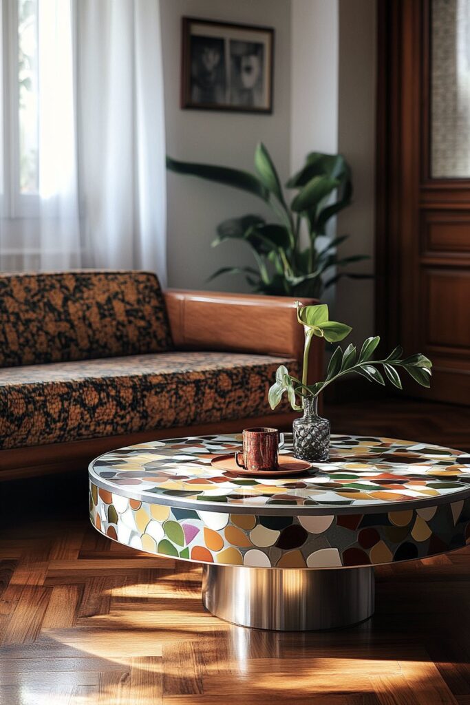Tiled Coffee Table Centerpiece