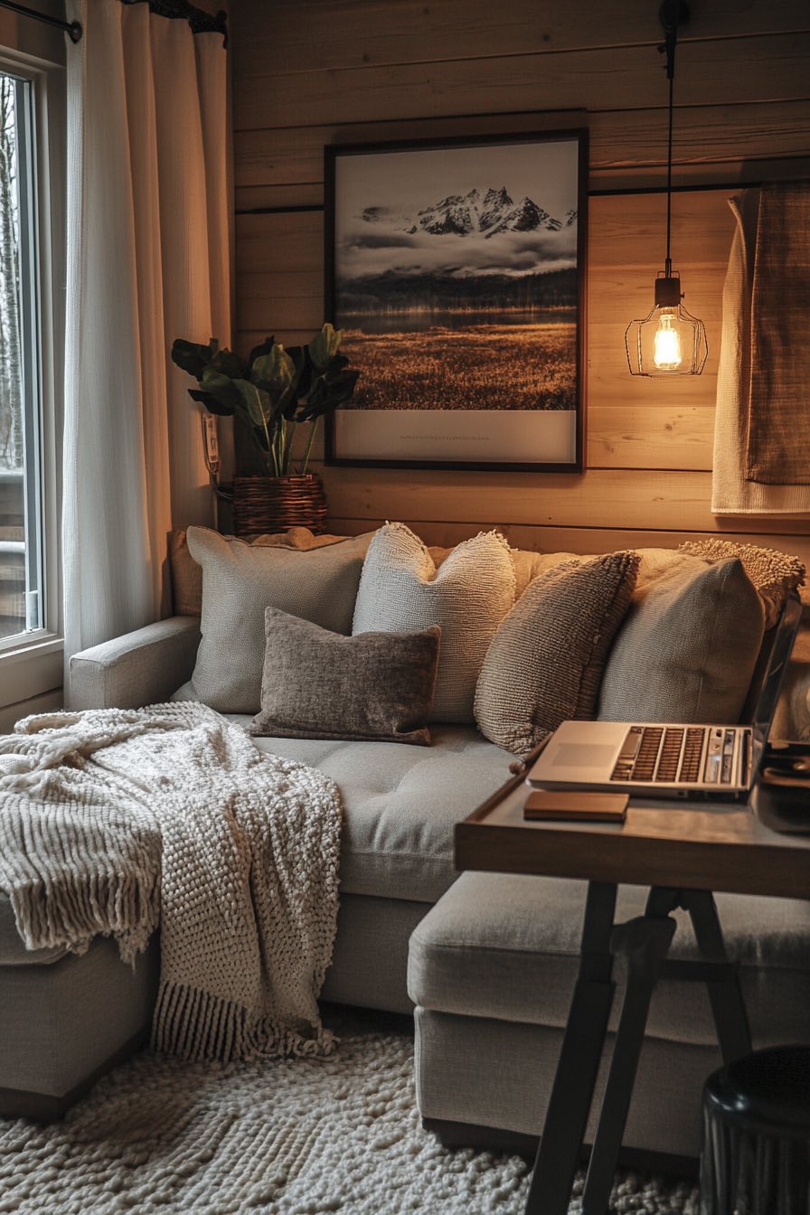 Cozy Work-from-Couch Setup