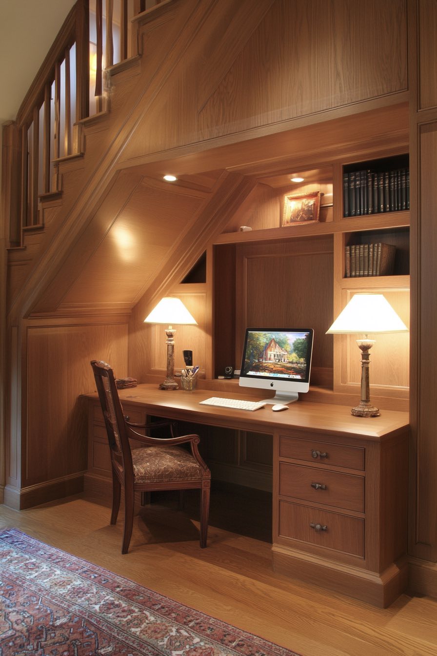 Under-Stair Office Area