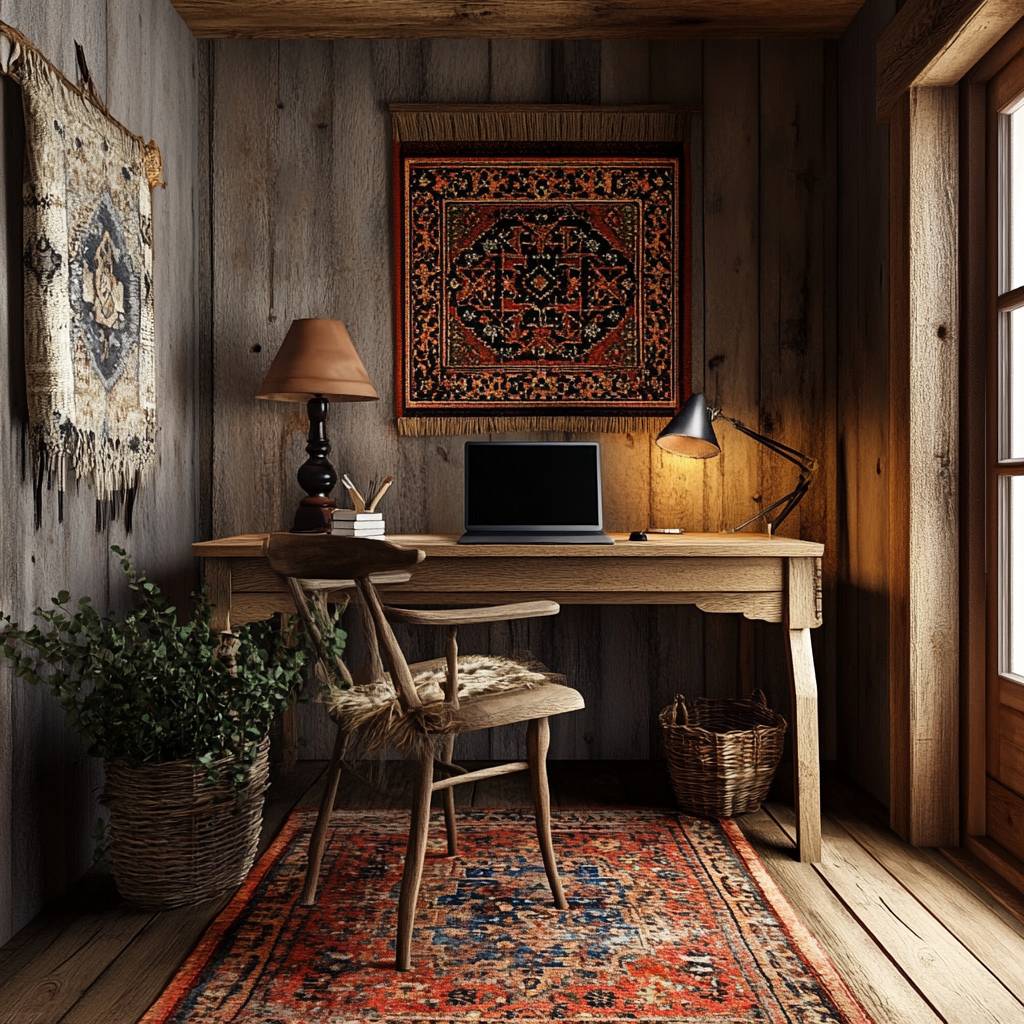 Vintage Boho Office