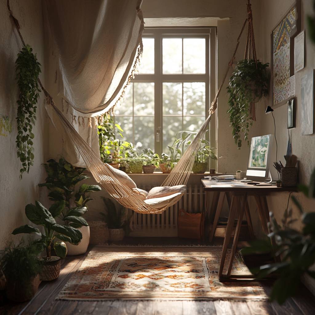 Boho Hammock Office