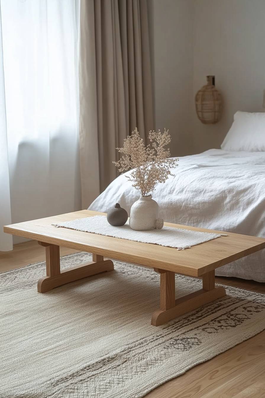 Foldable Floor Table with Soft Styling
