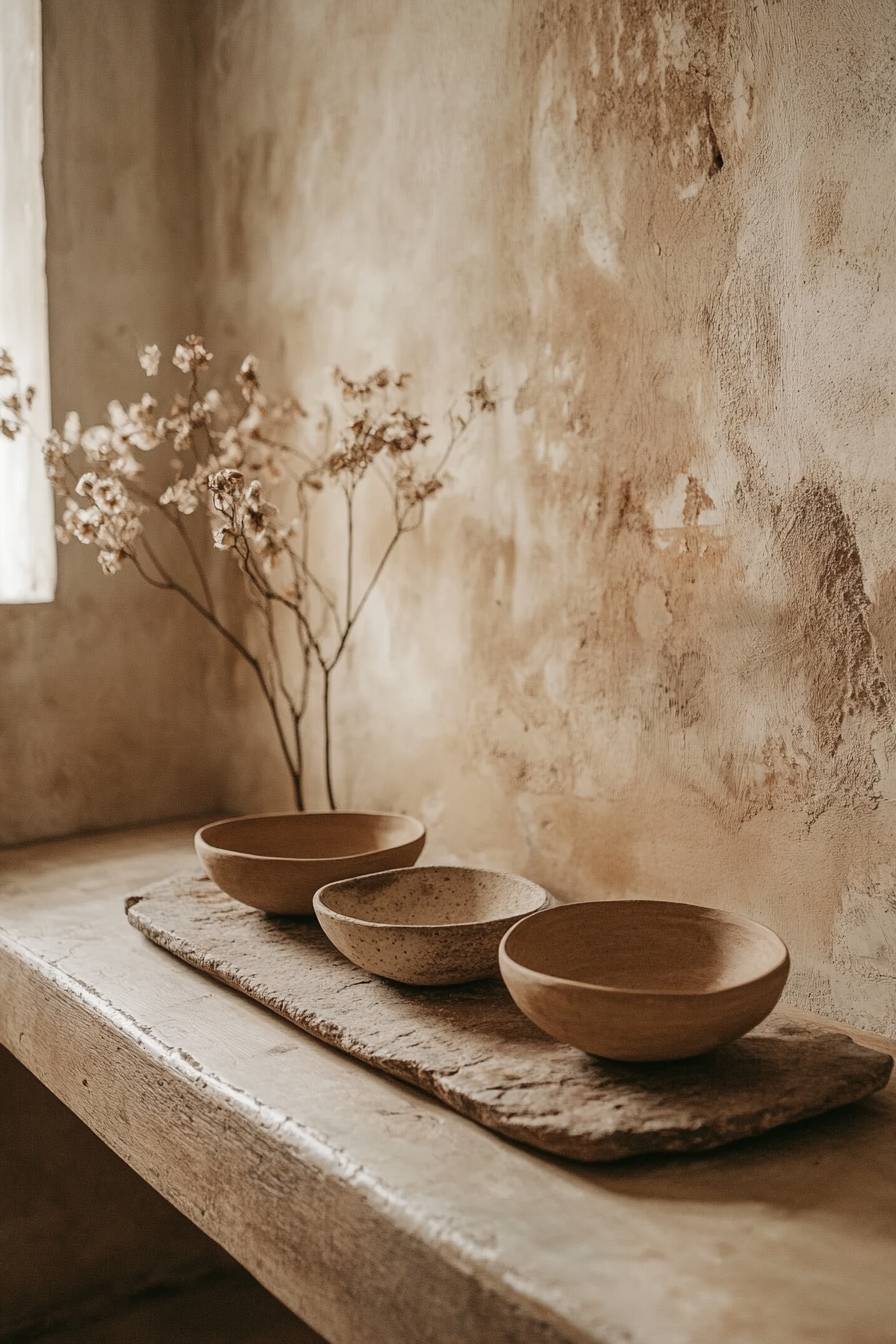 Clay and Stone Accessories for Organic Texture