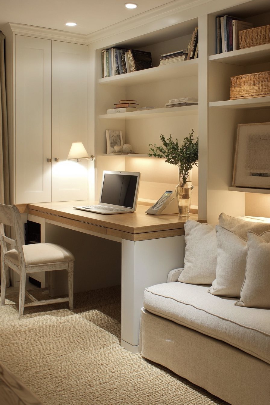 Hidden Desk Cabinet Design