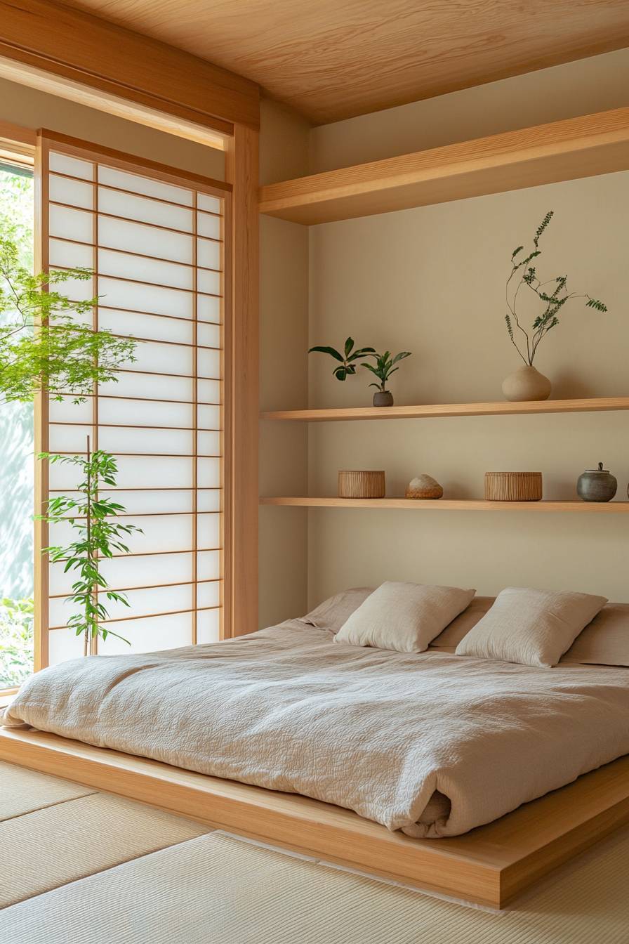 Floating Shelves and Airy Stillness