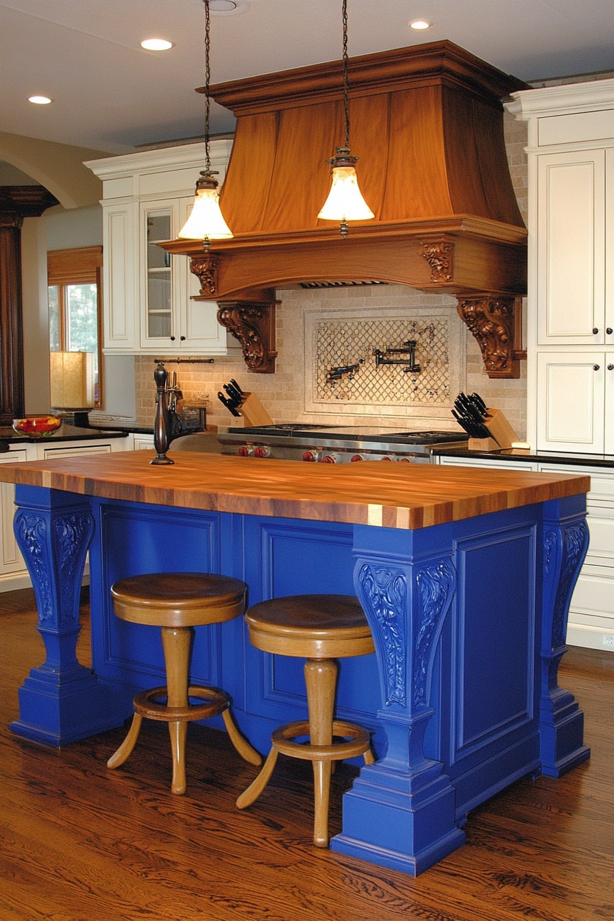 Royal Blue Meets Classic Craft

