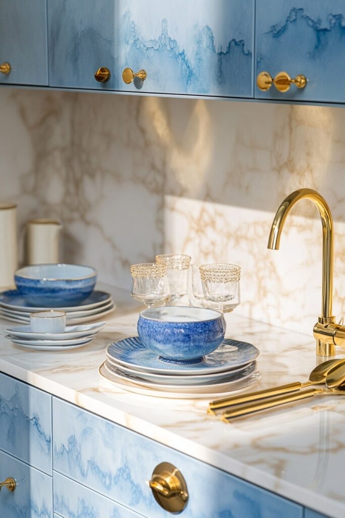 Ocean Blues with a Touch of Luxe