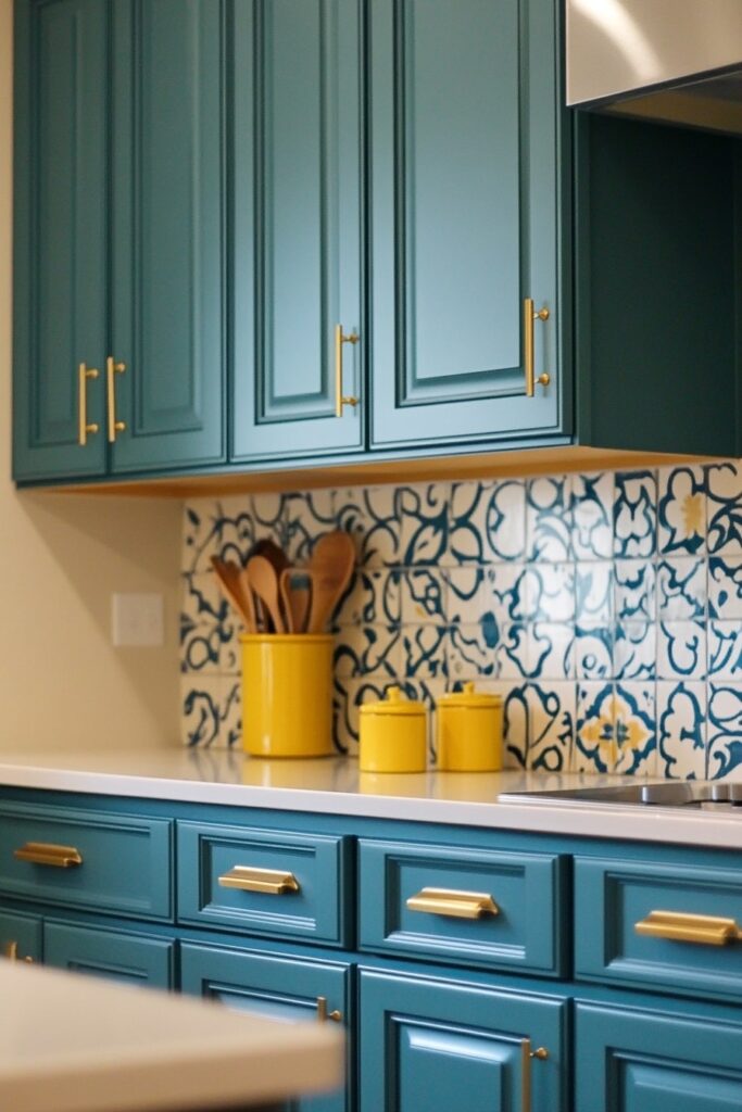 Blue and Gold Mediterranean Glow

