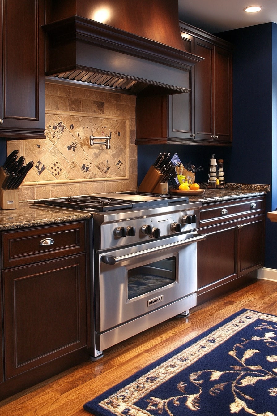 Classic Navy and Walnut Combo