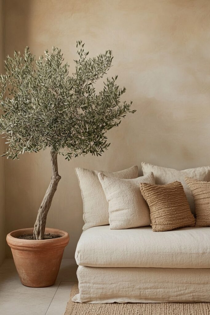 Olive Tree Charm in a Soft Mediterranean Corner