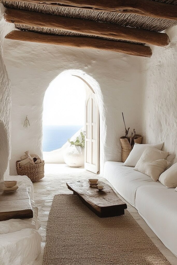 Seaside Calm in a Mediterranean Cave Home