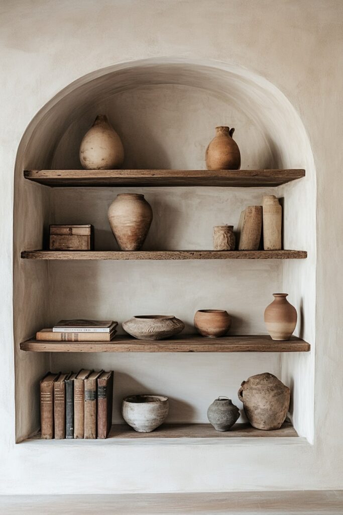 Timeless Mediterranean Shelves with Rustic Soul