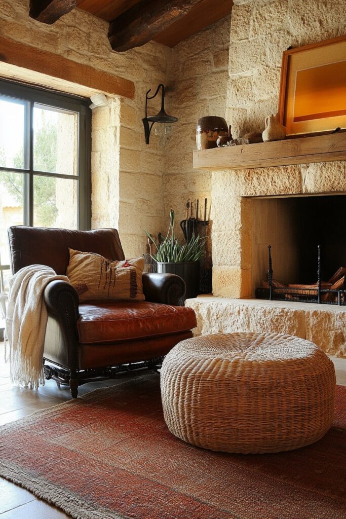 Cozy Corner with Old-World Texture