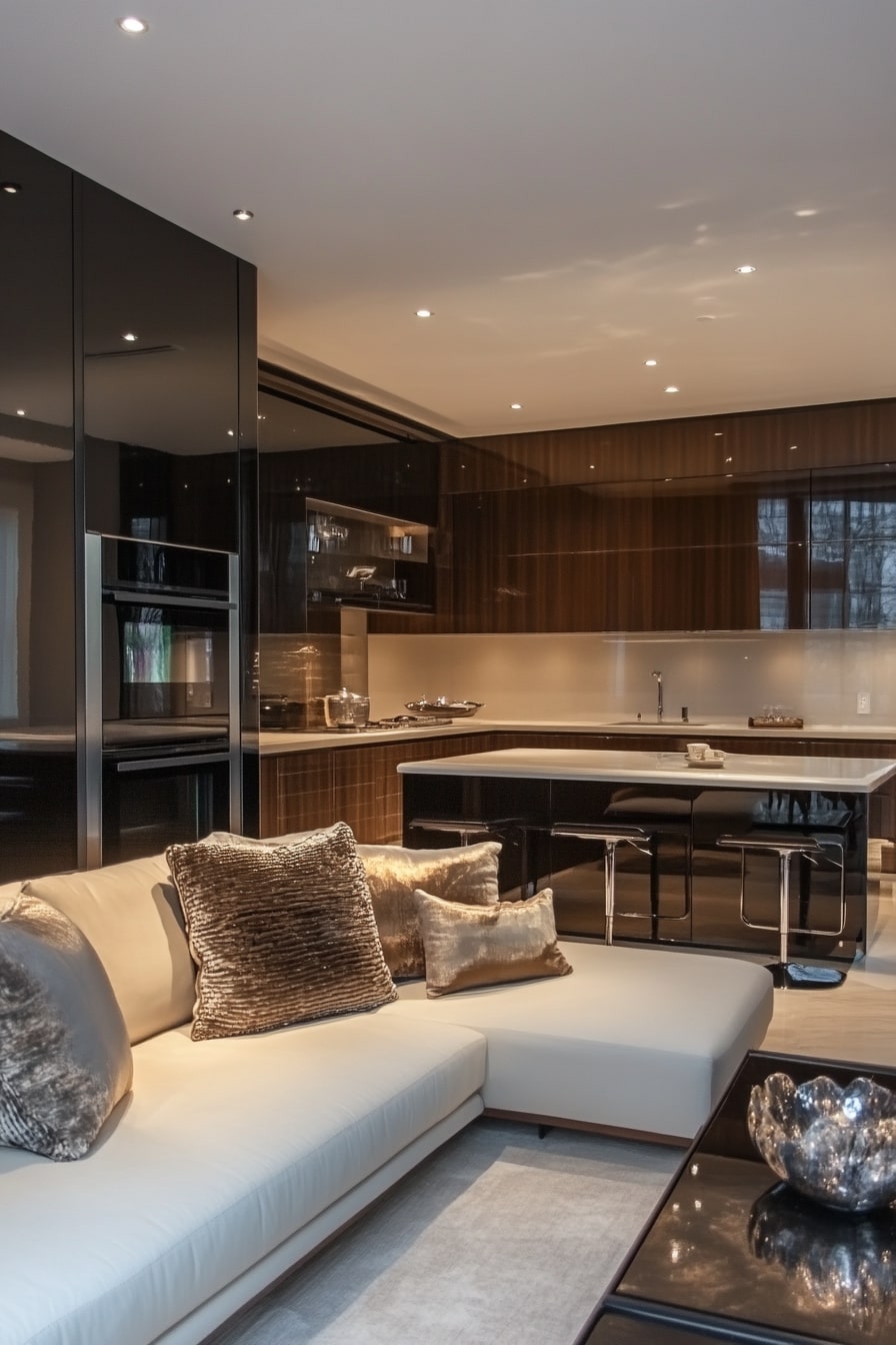 Glam Modern with a High-Gloss Finish