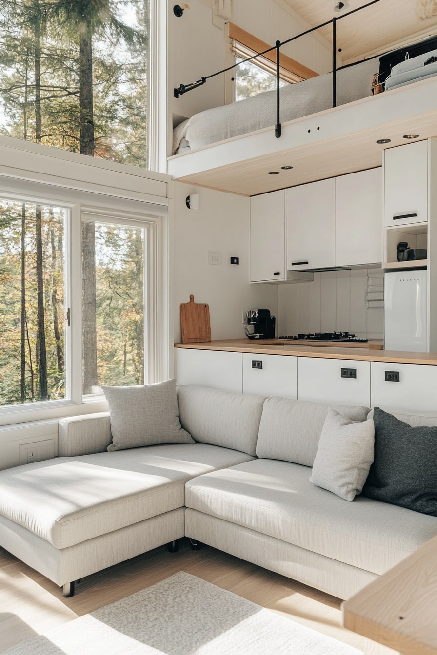 Tiny Loft with Big Forest Views