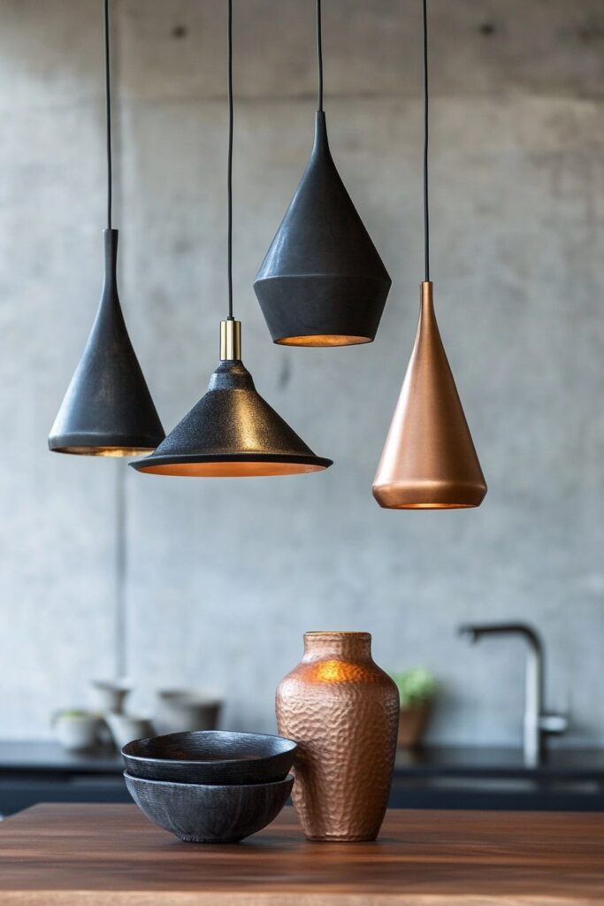 Mixed Metal Pendant Lights for an Eclectic Edge