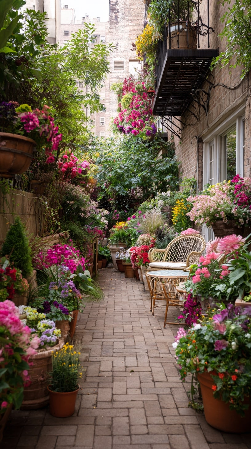 1. Use Vertical Planters to Save Floor Space
