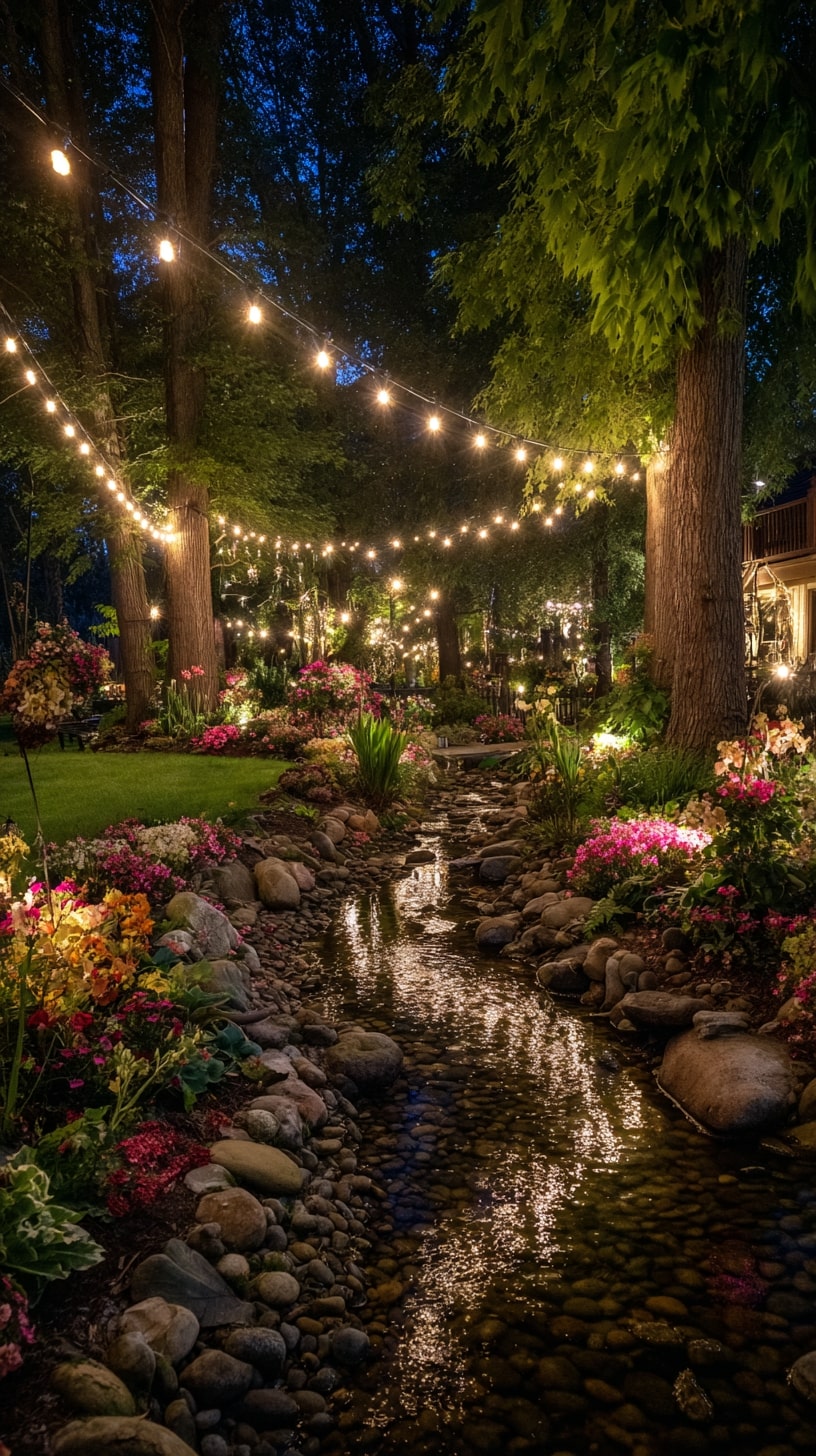 10. Install Garden Lighting for Evening Glow
