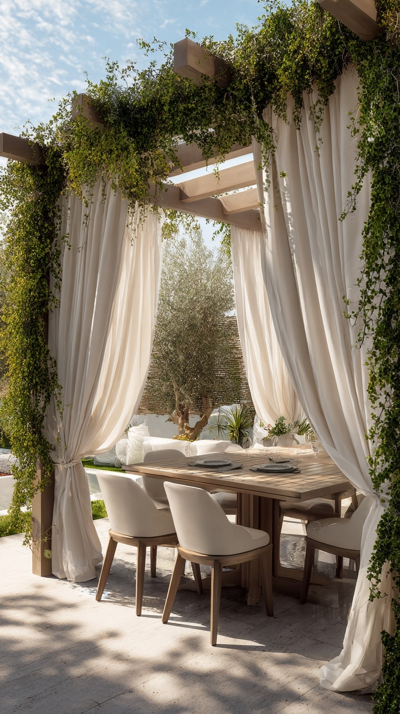 10. Metal Pergola for an Industrial Edge