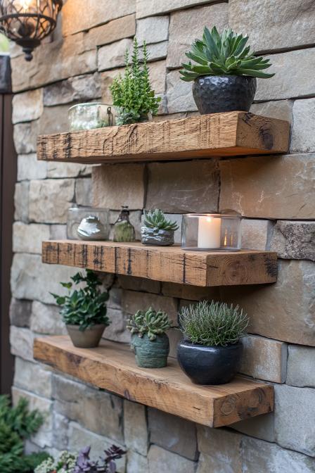 Floating Wooden Shelves