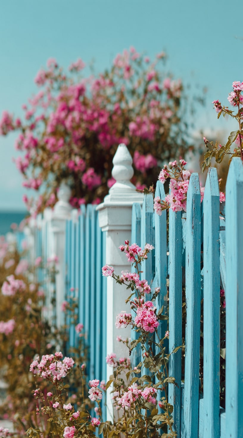 11. Painted Fence Slats
