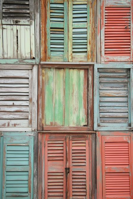 Upcycled Shutter Art