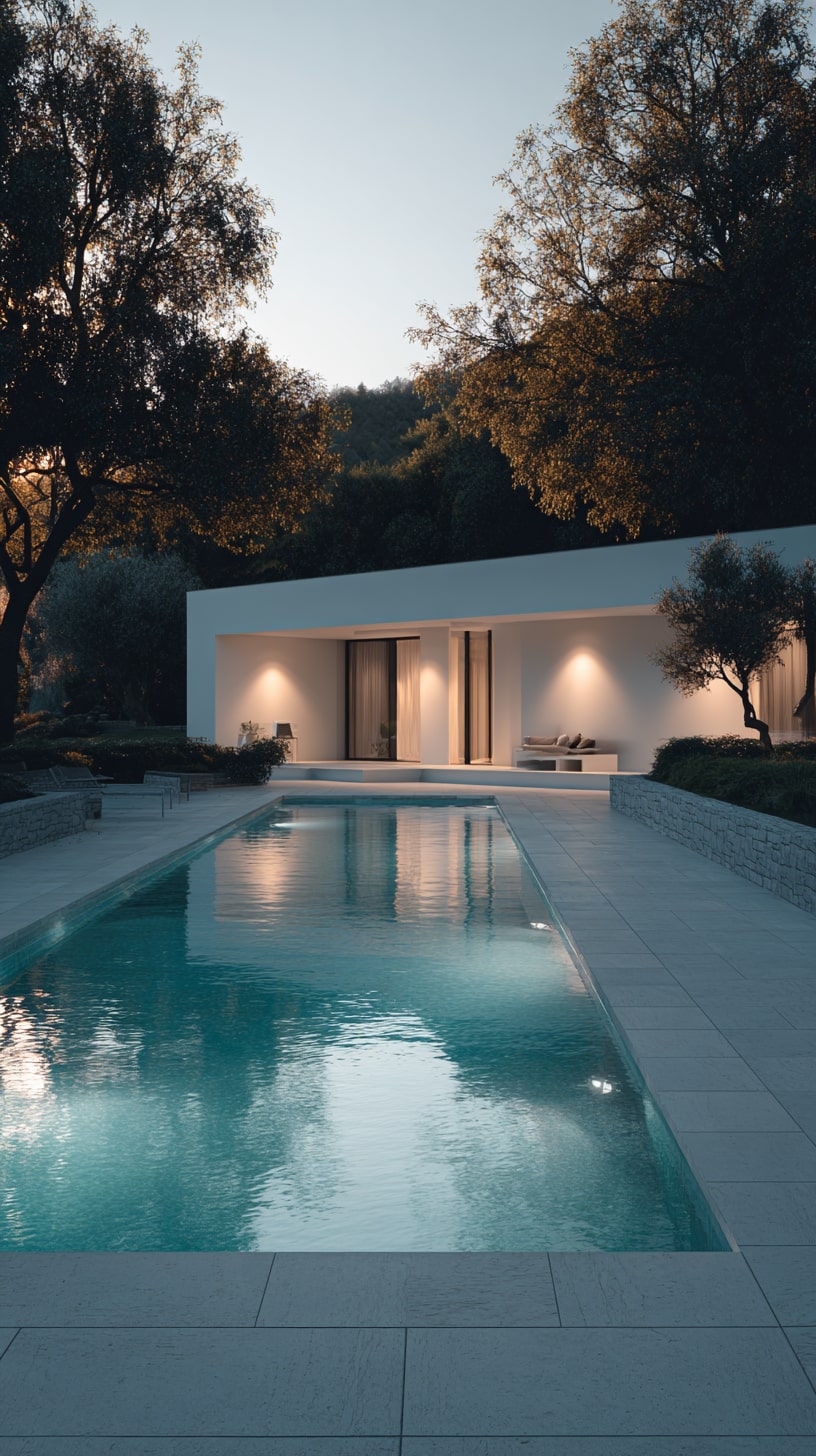 13. Add Pool Lighting for Evening Ambience