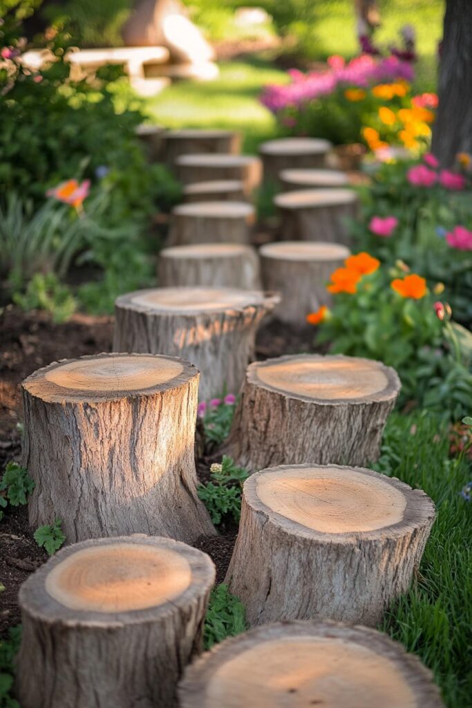 Miniature Stump Playground for Kids