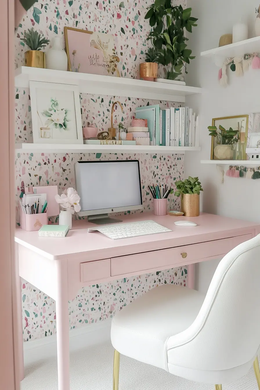 Pink and Terrazzo Fusion