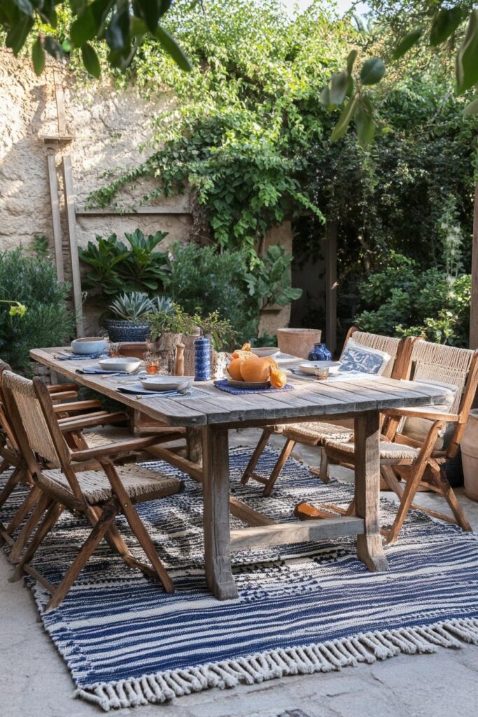 DIY Outdoor Rug from Rope