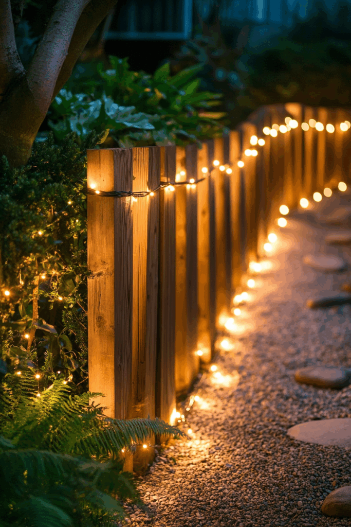 String Light Fence
