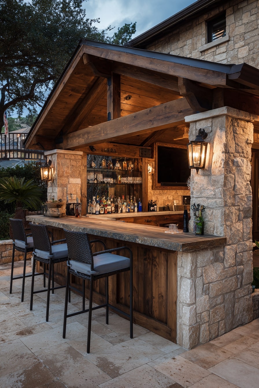 15. Pavilion with a Bar for a Social Atmosphere