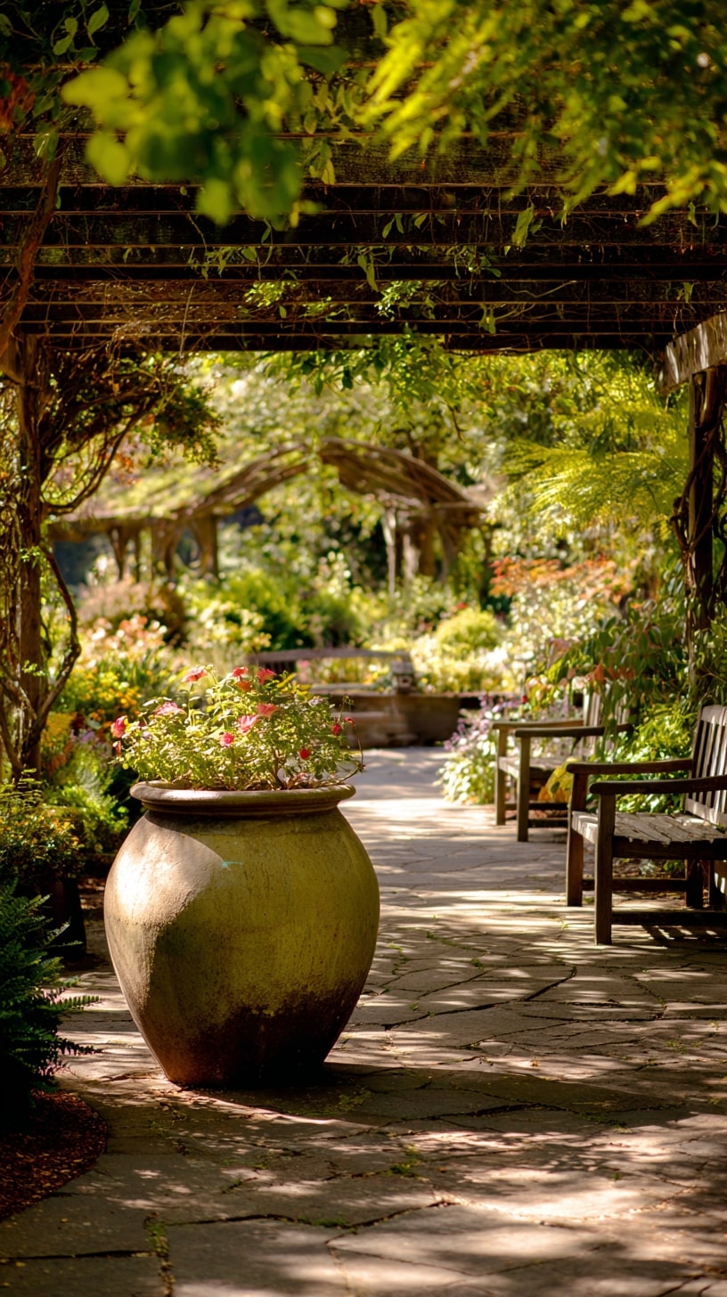 15. Use Decorative Pots to Add Color and Flexibility