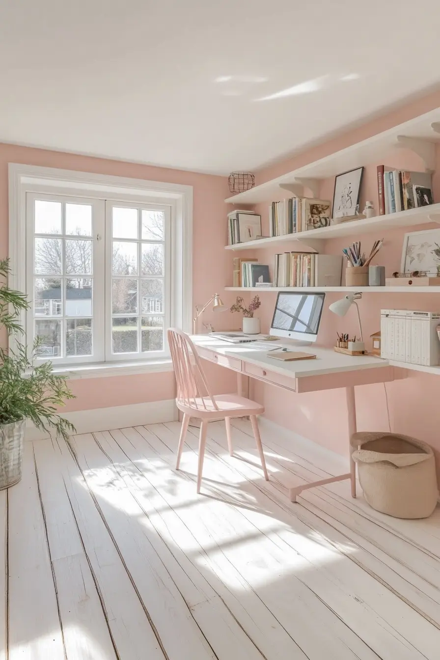 Feminine Scandinavian Nook