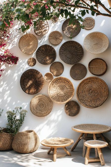 Woven Basket Wall