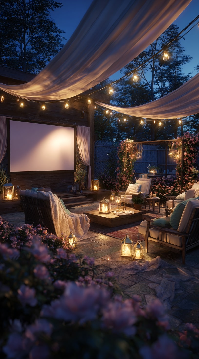 v17. Outdoor Movie Setup