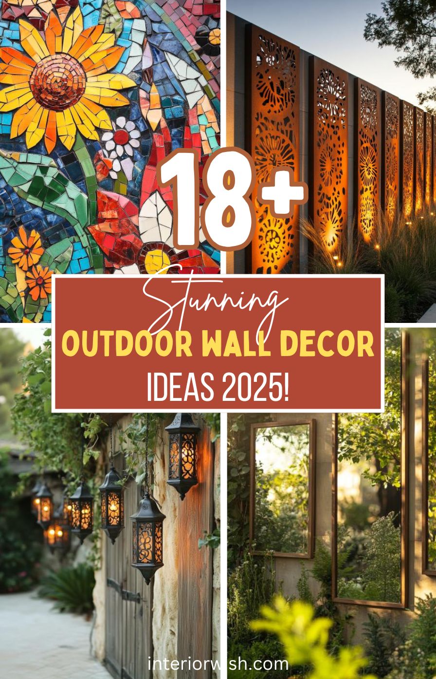 18 Outdoor Wall Decor Ideas
