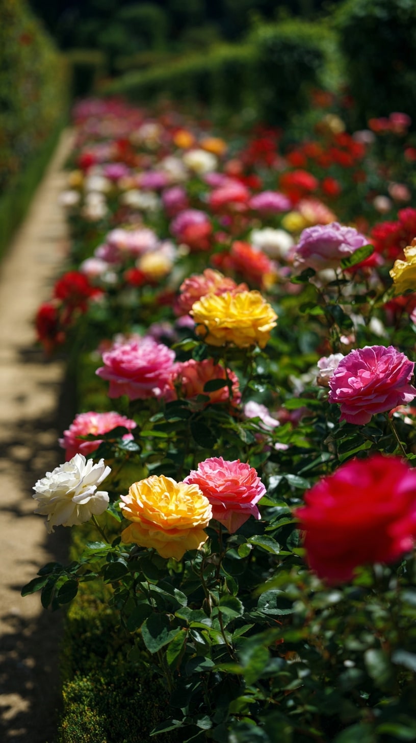 19. Minimalist Rose Garden