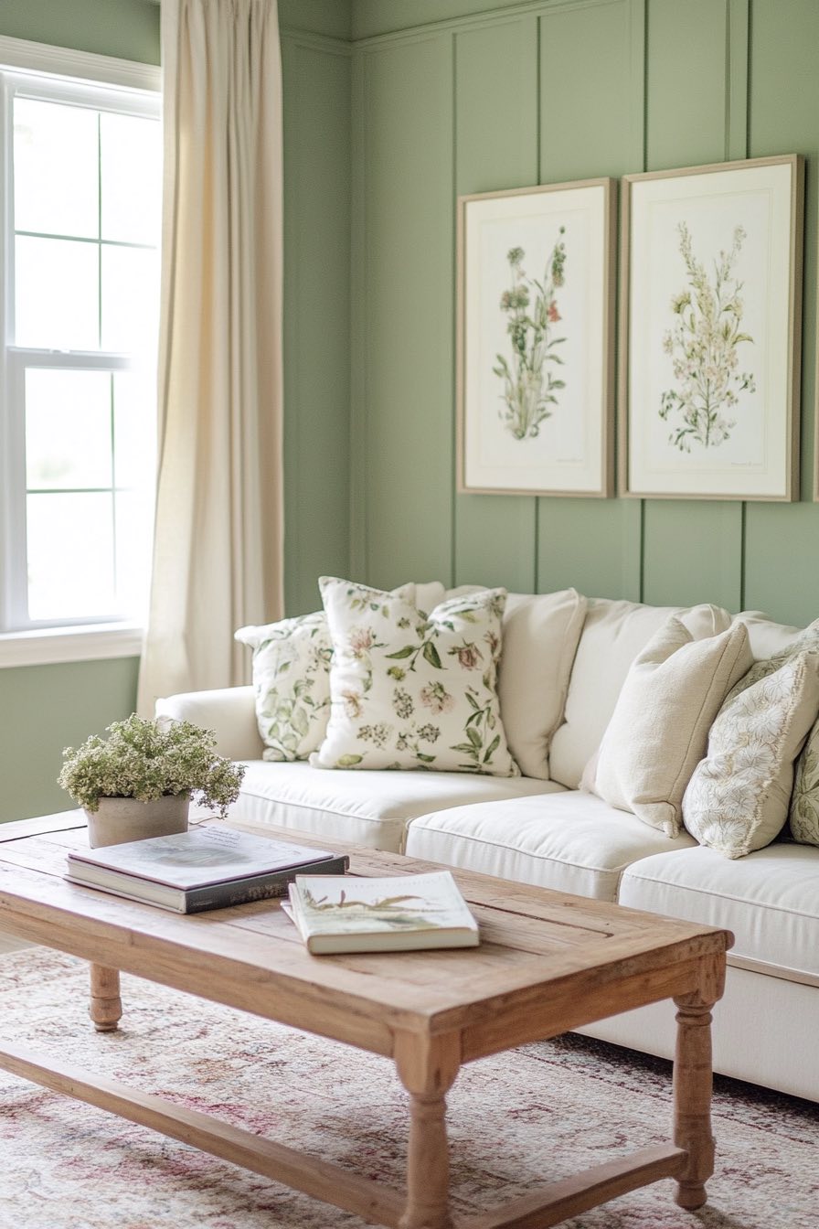 Pistachio and Ivory