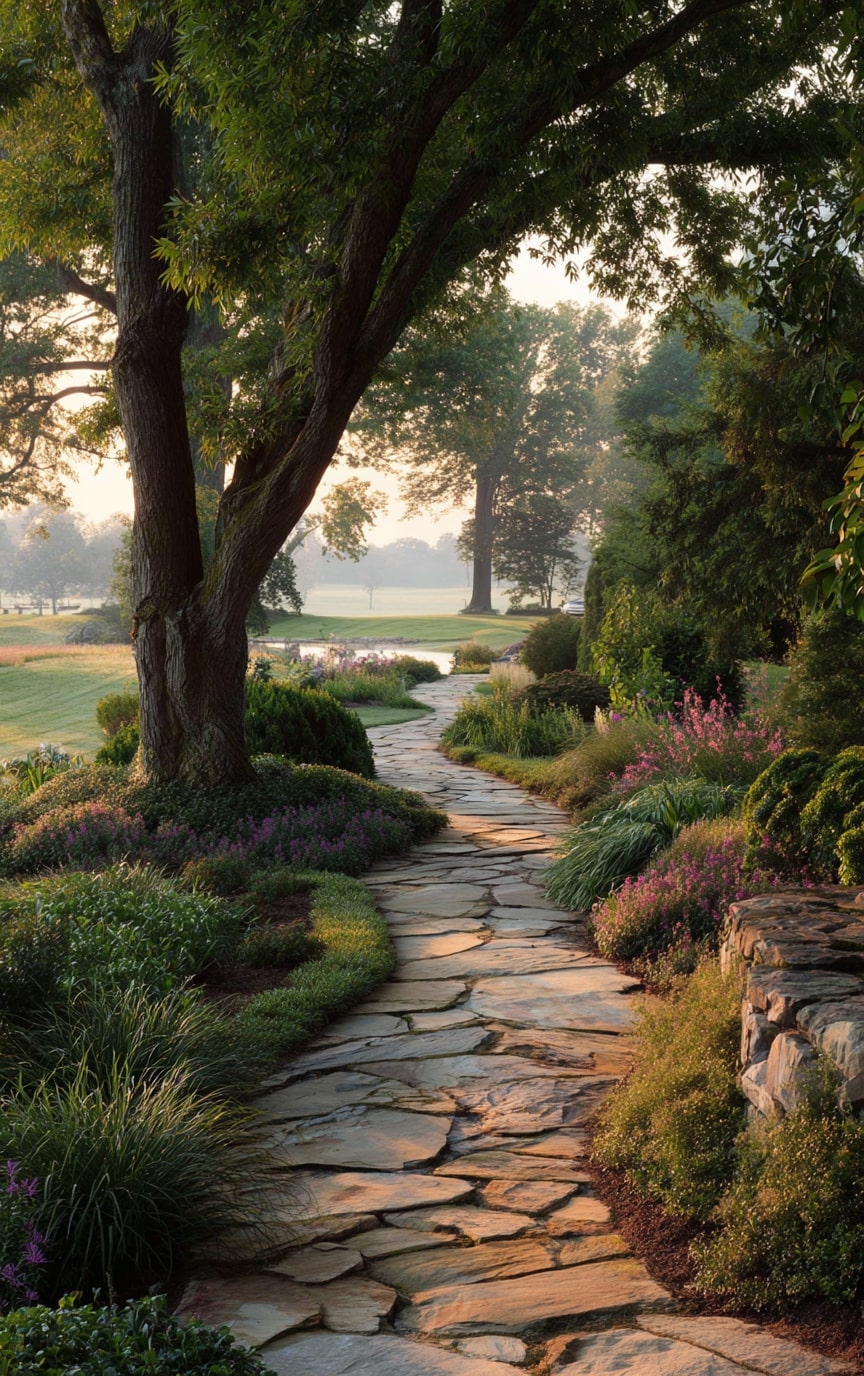 2. Gravel and Pebble Pathways