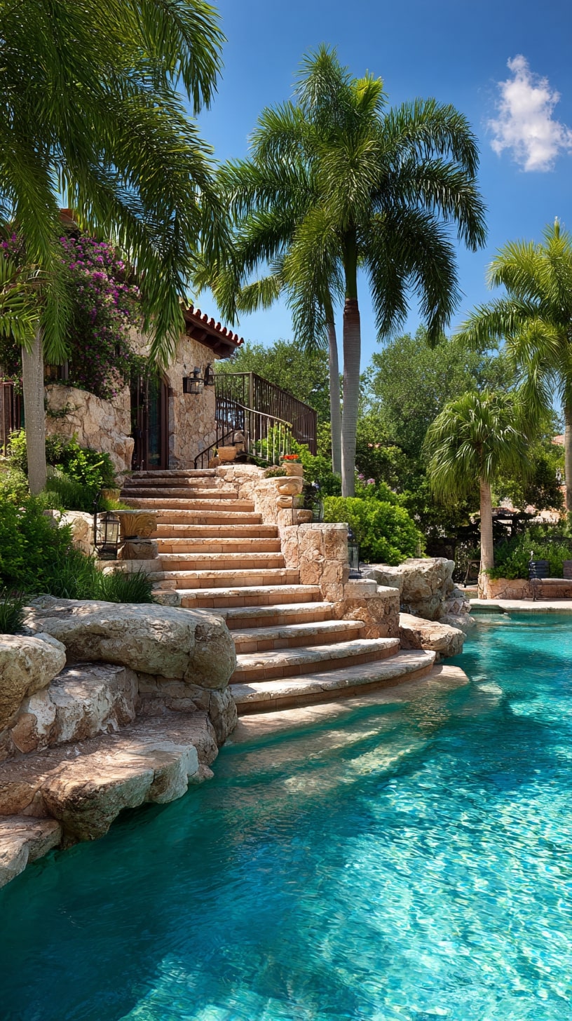 v2. Natural Stone Surrounds for a Spa-Like Look
