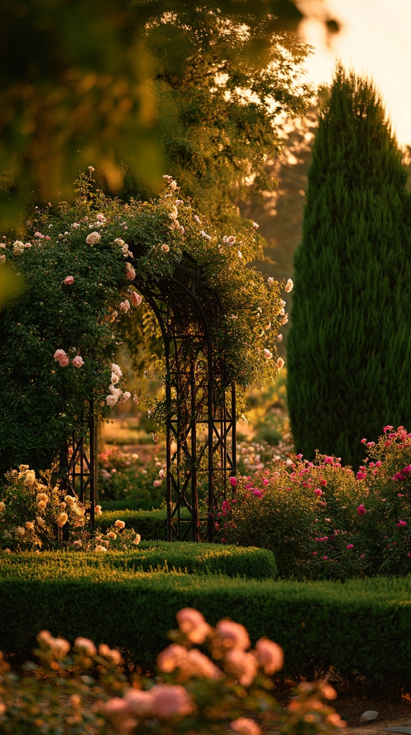 21. Rose Garden with Pergola
