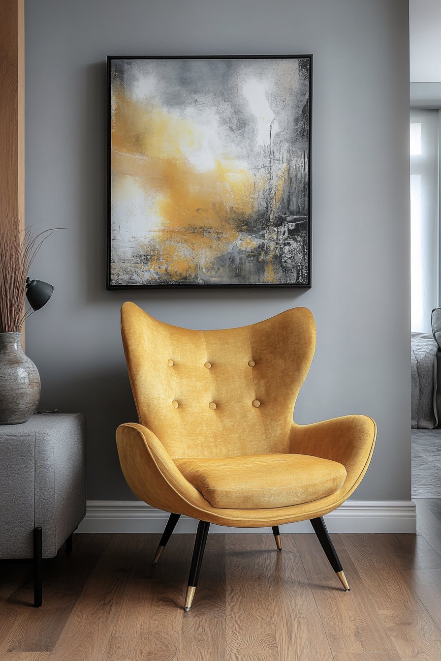 Mustard and Ash Gray