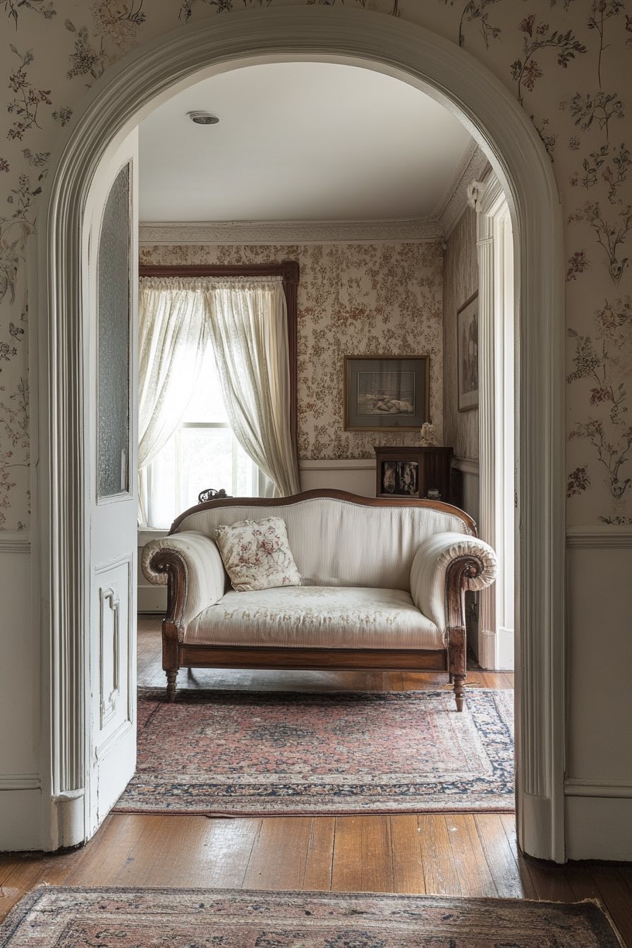 Arched Doorways with Trim Detailing