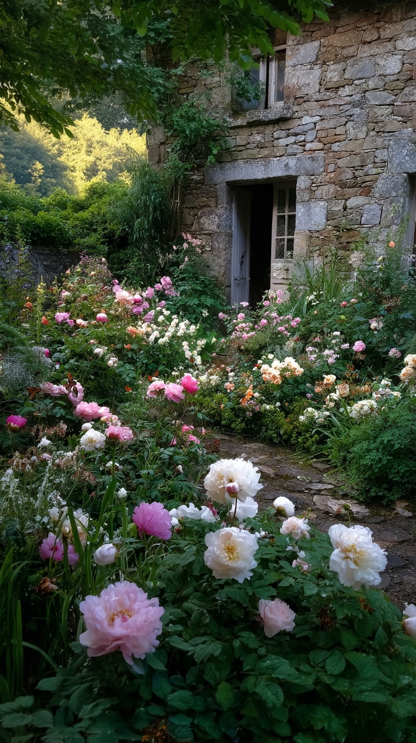 24. Pollinator-Friendly Rose Garden