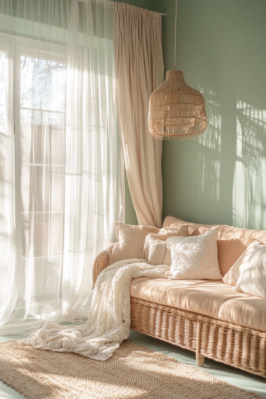 Seafoam Green and Peach