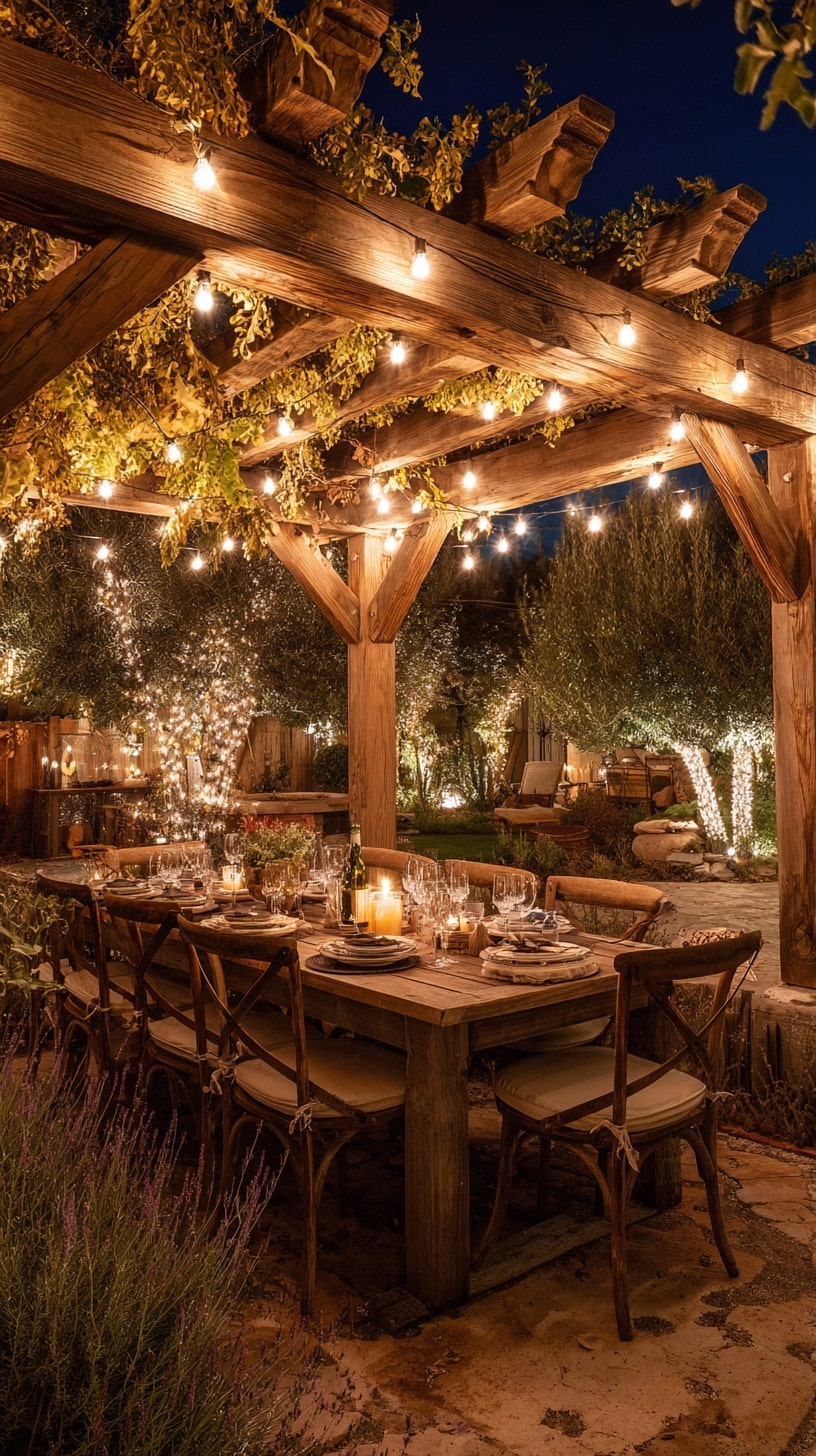3. Pergola with Retractable Canopy